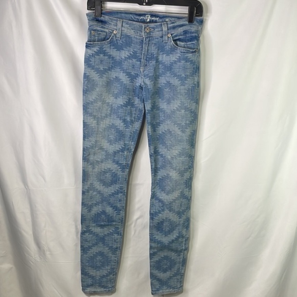 Seven for all mankind, the skinny Aztec, western print